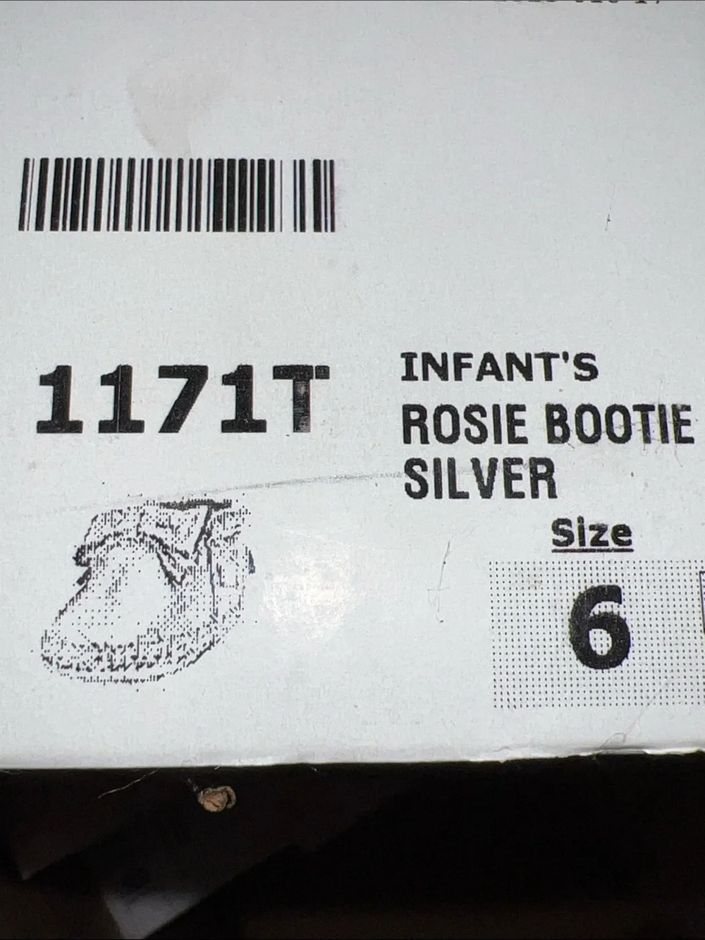 NIB Minnetonka Infant’s Rosie Bootie SILVER